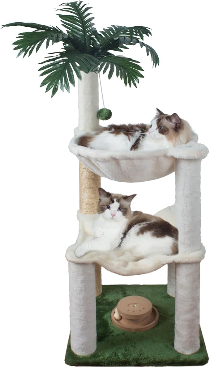 Fantasreen Cat Scratching Post 40 Inches Small Cat Tree Tower by Fantasreen