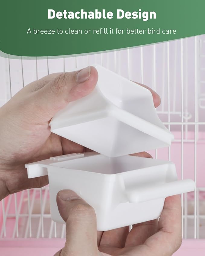 Pawfly 2 Pcs Bird Feeder, Hanging Plastic Water Dispenser - Image 5
