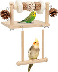 Litewoo Bird Perch Wooden Platform Bird Swing Chew Toys Play Gyms Exercise by Litewoo