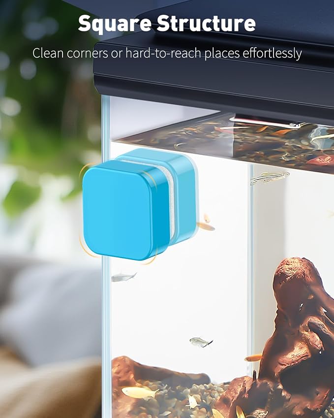 Pawfly Magnetic Aquarium Glass Cleaner Fish Tank Magnetic Brush - Image 6