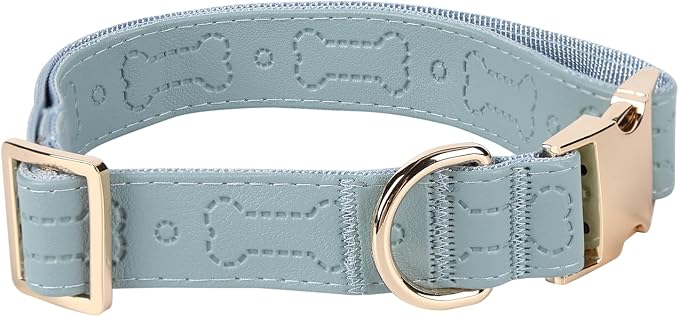 TDTOK Stylish Leather Dog Collar, Comfortable Soft PU Leather Dog Collars - Image 7