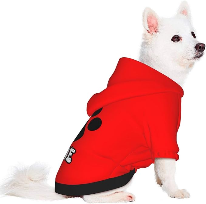 Custom Dog Hoodie Warm with Your Photo Text Logo Name Personalized Dog Clothes - Image 2