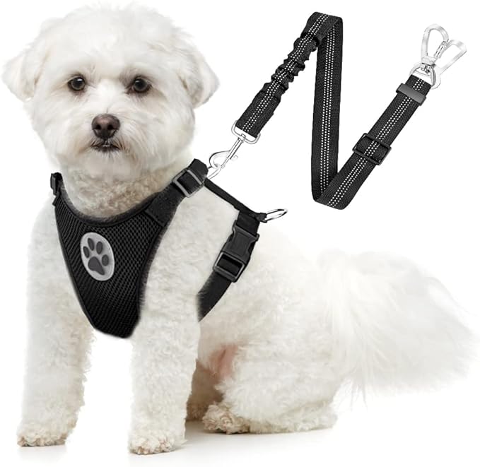 SlowTon Dog Seat Belt Harness for Car, Dog Car Harness Adjustable Mesh by SlowTon