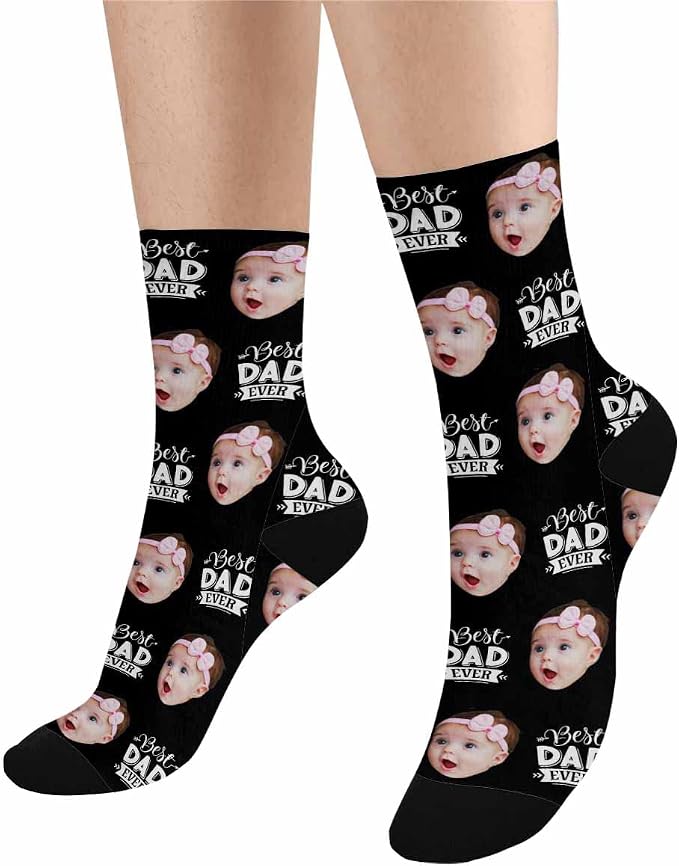 MyPupSocks Custom Personalized Photo Pet Face Socks, Cat and Dog Tracks Paws - Image 4