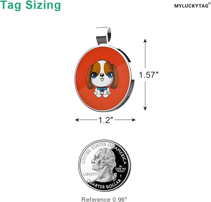 MYLUCKYTAG QR Code Pet ID | Personalized Dog & Cat Collar Tag | Online Profile - Image 2