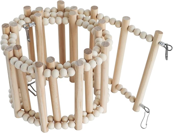 Bird Ladder Bridge, Wooden Pet Hamster Climbing & Swing Toys, Cage Accessories - Image 5
