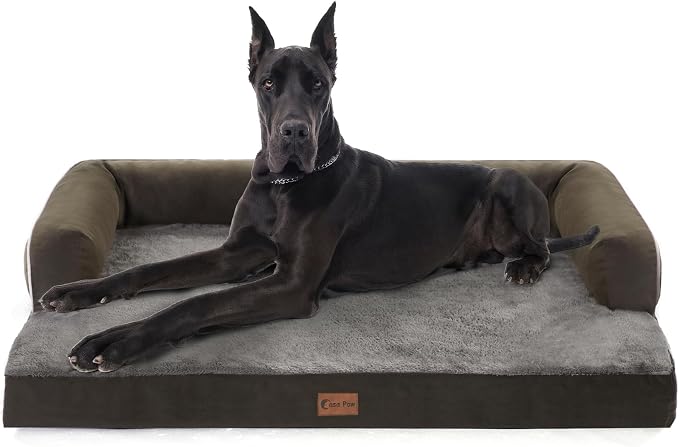 Orthopedic XXL Dog Beds, Waterproof Egg Crate Foam Big Pet Bed by CasaPaw