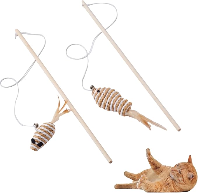 NOWFRESH Cat Wand Toy Set, Equipped by Unknown
