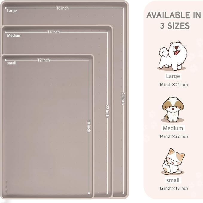 MateeyLife Silicone Cat & Dog Food Mat - Image 2