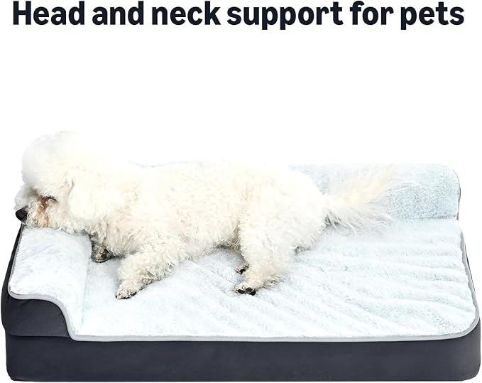 Amazon Basics Washable L-Shaped Dog Bed - Image 5