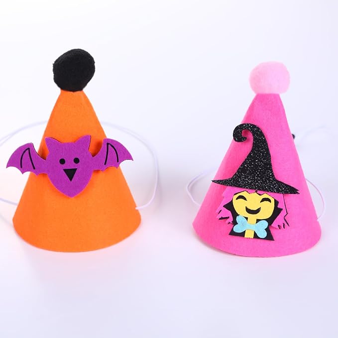 10 Pcs Halloween Dogs Hats Cute Ghost Halloween Cats Party Pet Pumpkin Set - Image 5