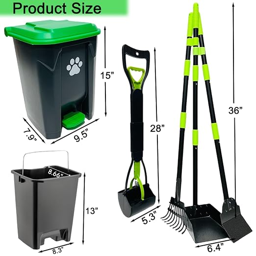 20L Dog Poop Trash Can Outside - Image 3
