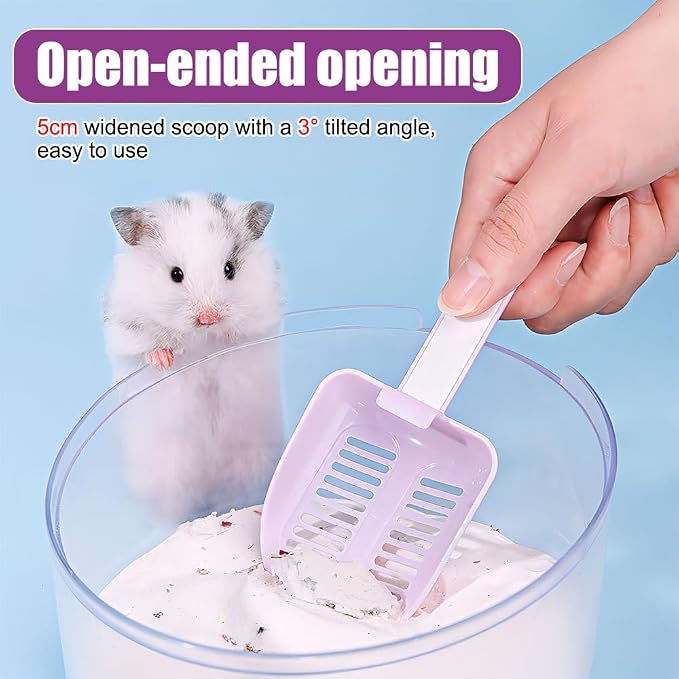 DONGKER Hamster Litter Scoop, Reusable Hanging Hamster Sand Bath Scoop - Image 3