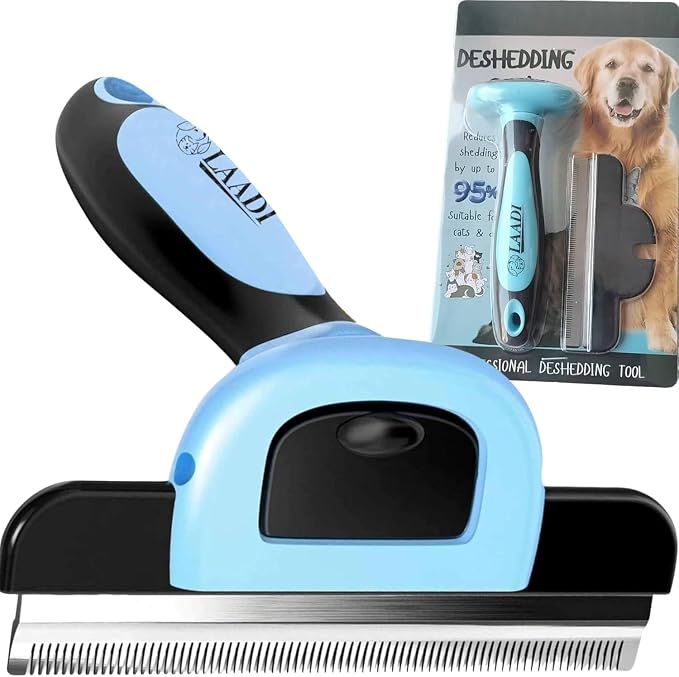 LAADI Deshedding Tool for Dogs and Cats by LAADI