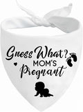 Pregnancy Announcement Dog Bandanas, Guess What? My Mom is Pregnant Reveal Scarf by Lcekterur