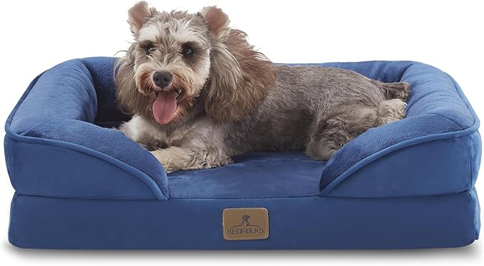 Bedfolks Orthopedic Dog Bed Extra Small, Waterproof Dog Sofa Bed by Bedfolks