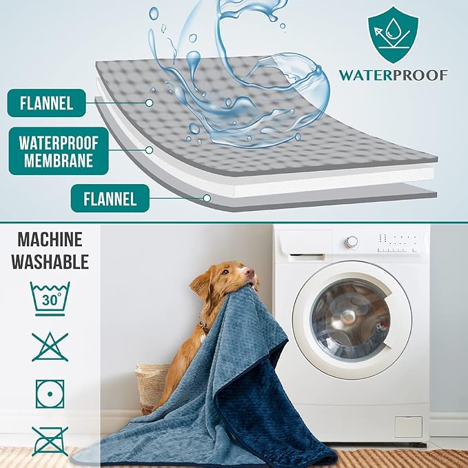 PetAmi Waterproof Dog Blanket, Leakproof Puppy Blanket - Image 4