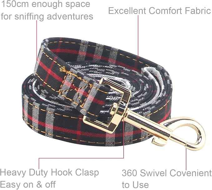 SuperBuddy Dog Collar and Leash, Breathable Adjustable Dog Collar-Safe