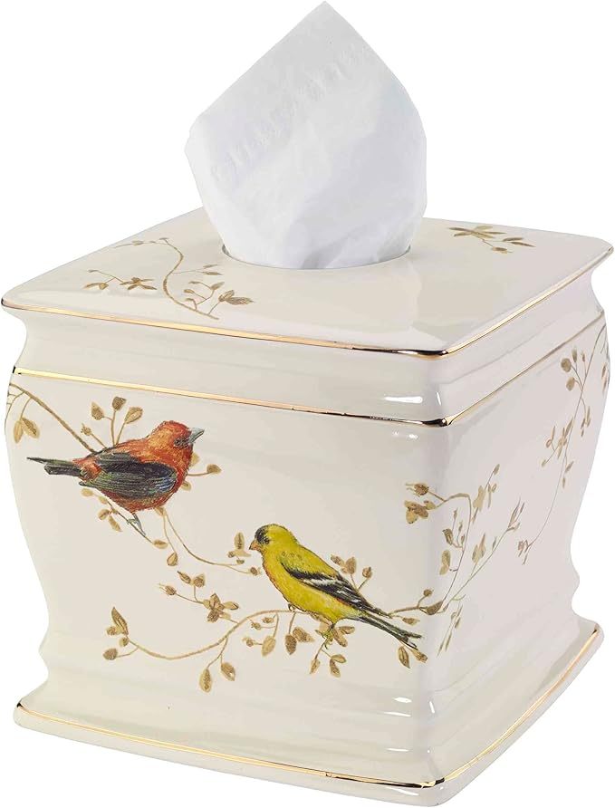 Avanti Linens - Tissue Box Cover, Decorative Countertop Accessories, Nature - Image 2