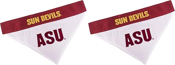 Pets First Collegiate Pet Accessories, Reversible Bandana, Arizona State Sun by PETSFIRST