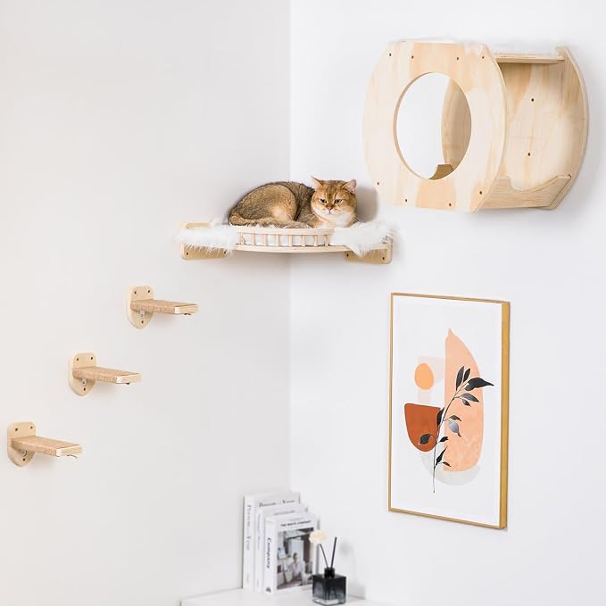 Cat Shelves - 3 Steps, Wall Climbing Shelf - Image 6