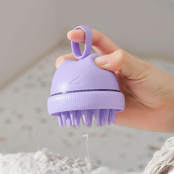Silicone Cat Bath Brush – Pet Bathing Tool - Image 3