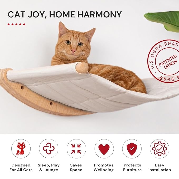 7 Ruby Road Cat Hammock Wall Mounted - Image 7