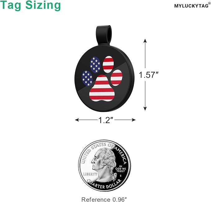 MYLUCKYTAG QR Code Pet ID | Personalized Dog & Cat Collar Tag | Online Profile - Image 2