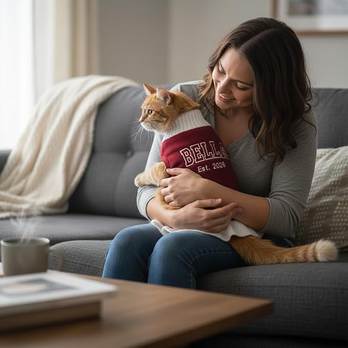 Personalized Embroidered Pet Sweater - Image 3