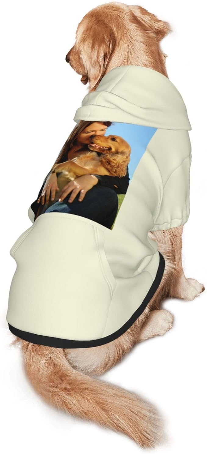 Custom Dog Hoodie Add Your Design Soft & Warm Personalized Photo Text Logo Name - Image 3
