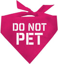 Do Not Pet Triangle Dog Bandana by TeesTails