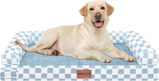 Large Dog Bed Orthopedic Washable: Beds Bolster XL Bed Large Big Dogs Egg Crate by Nanuya