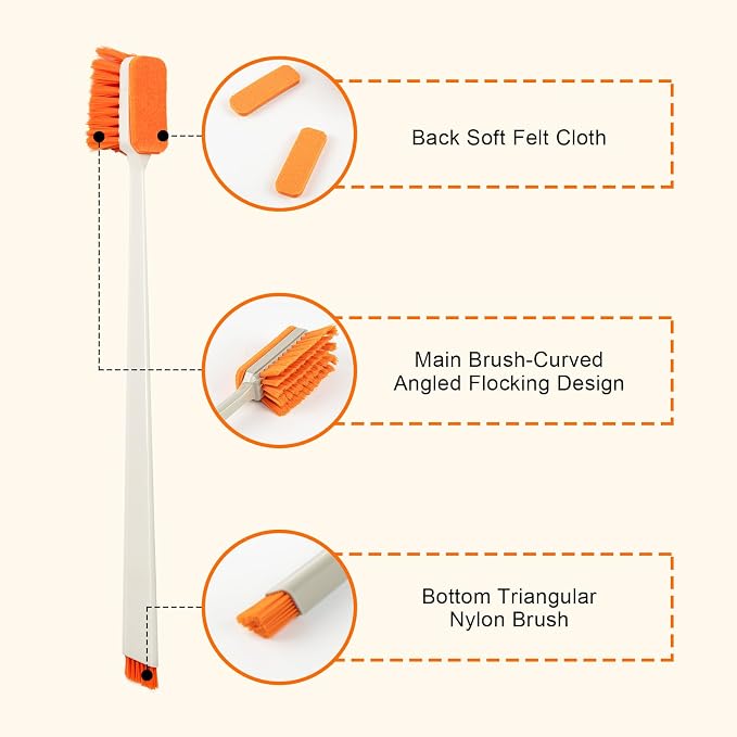 2PCS Fish Tank Cleaning and Feeder Kit, Fish Tank Cleaner Brush and Coral - Image 4