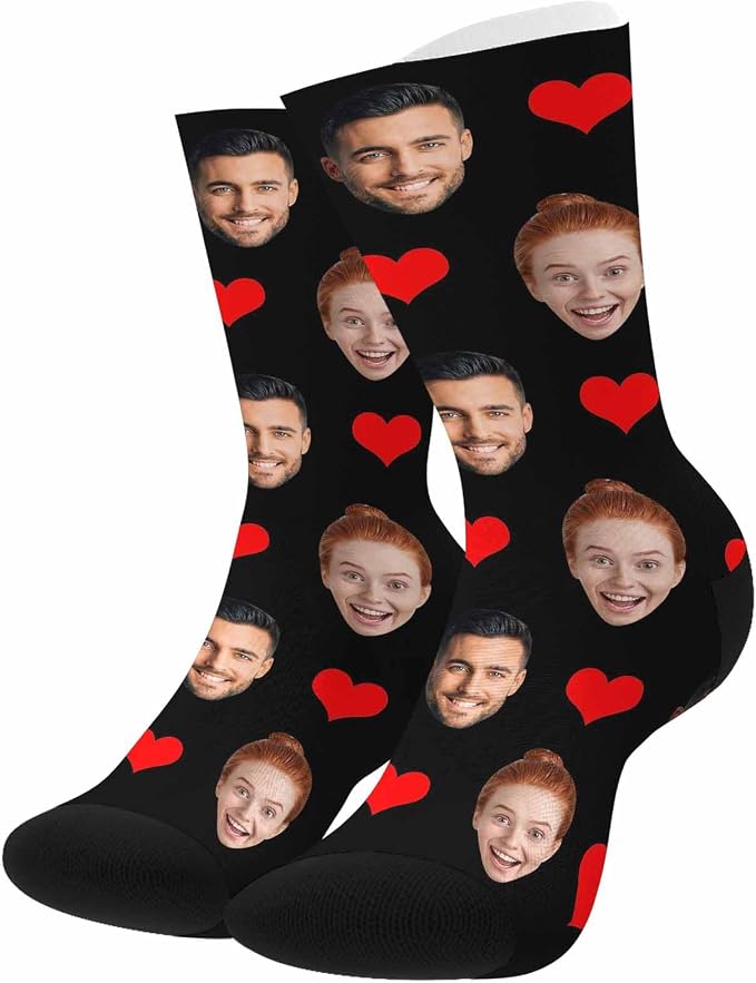 MyPupSocks Custom Personalized Photo Pet Face Socks, Cat and Dog Tracks Paws - Image 4