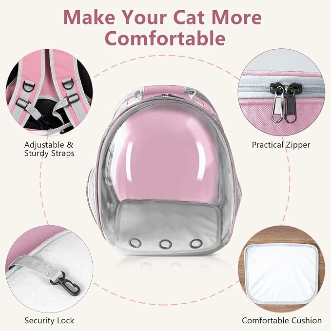 Cat Backpack Carrier Back Expandable Bubble Pet Carrier Backpack - Image 4
