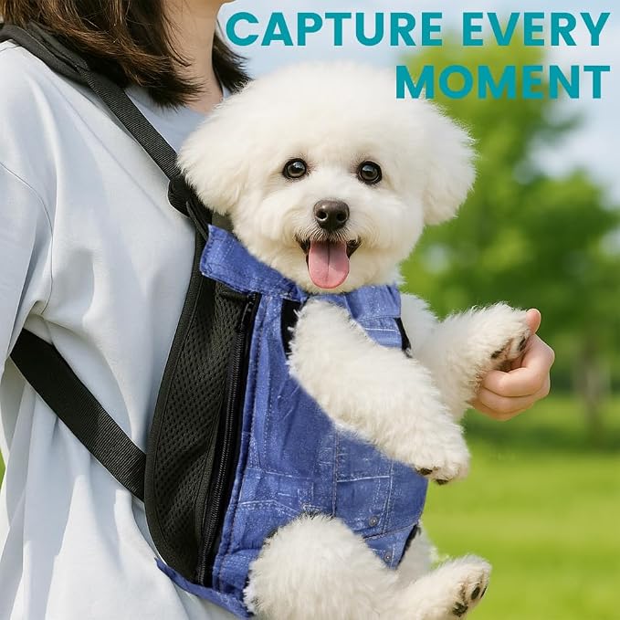 Dog Backpack Carrier, Front Pocket - Image 6