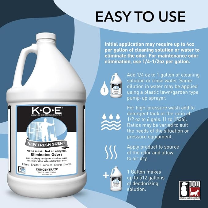 Odorcide K.O.E. Fresh Scent Odor Eliminator Concentrate – - Image 2