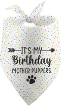 It's My Birthday Mother Puppers White Dog Bandana Birthday Gifts by Unknown