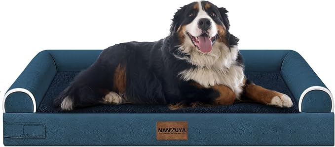 Large Dog Bed Orthopedic Washable: Jumbo Dog Bed Bolster Extra Large Dogs Egg by Nanuya
