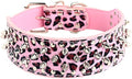 Serijoars Spiked Studded Dog Collar, PU Leather Dog Collar, Adjustable Pet by Serijoars