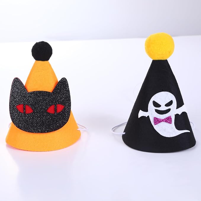 10 Pcs Halloween Dogs Hats Cute Ghost Halloween Cats Party Pet Pumpkin Set - Image 7