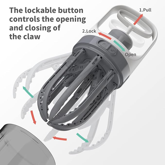Pooper Scooper for Dogs, 【No Warm Poo in Hand】 Portable 2 in 1 Dog Waste - Image 3