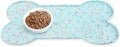 Dog Food Mat Anti-Slip Silicone Dog Bowl Mat Thicker Pet Placemat Waterproof by PWTAA