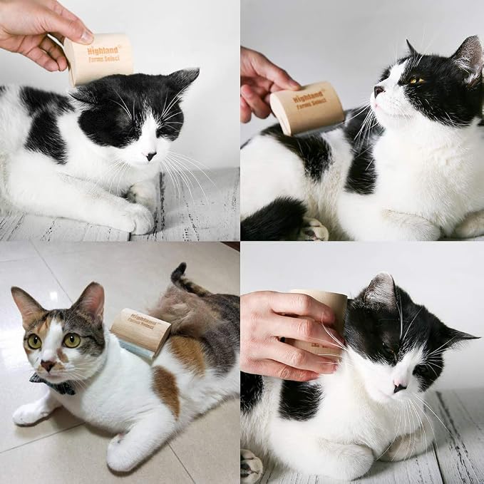 Deshedding Grooming Tool for Dogs, Cats & Horses, Ergonomic Design Wood Groom - Image 7