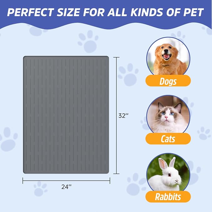 Large Dog Mats for Food and Water - Image 2