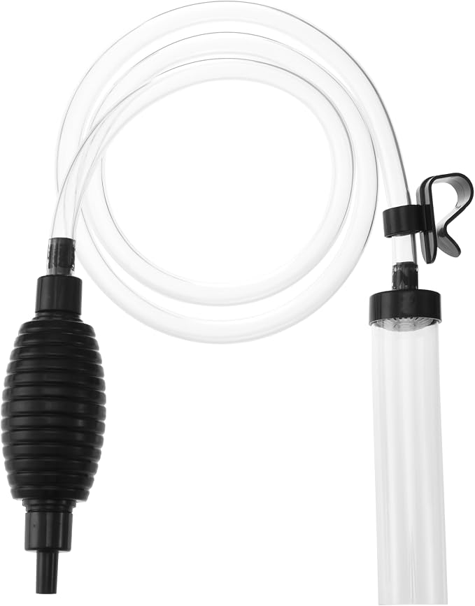 5ft Aquarium Siphon Vacuum Cleaner-Hand Siphon Pump Water Changer by Seltomer