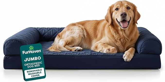 Furhaven Orthopedic Dog Bed for Large Dogs w/ Removable Bolsters & Washable by FurHaven