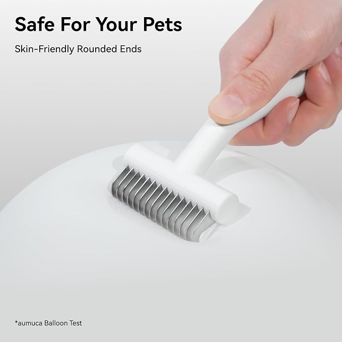 aumuca Undercoat Rake for Cats & Small/Medium Dogs – Deshedding Brush & - Image 9