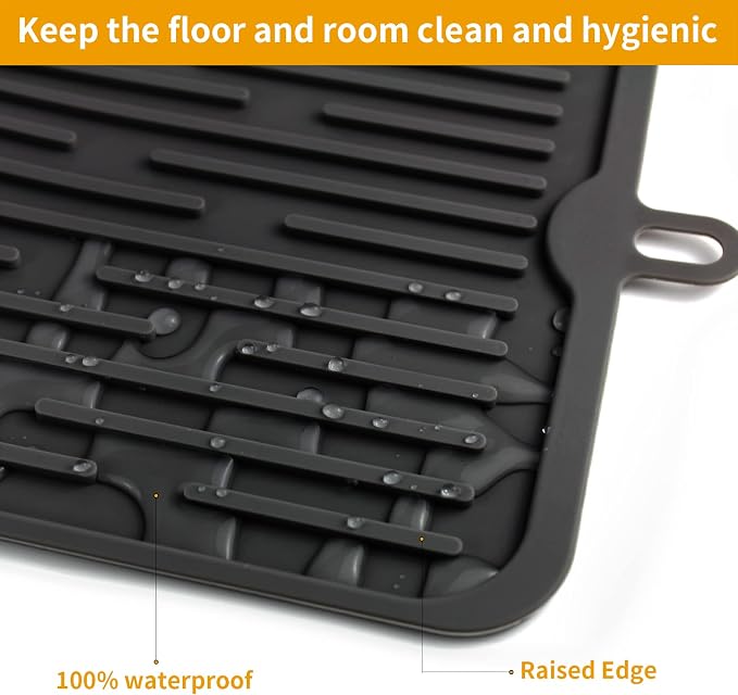 Ptlom Pet Placemat for Dog and Cat, Mat for Prevent Food and Water Overflow - Image 6