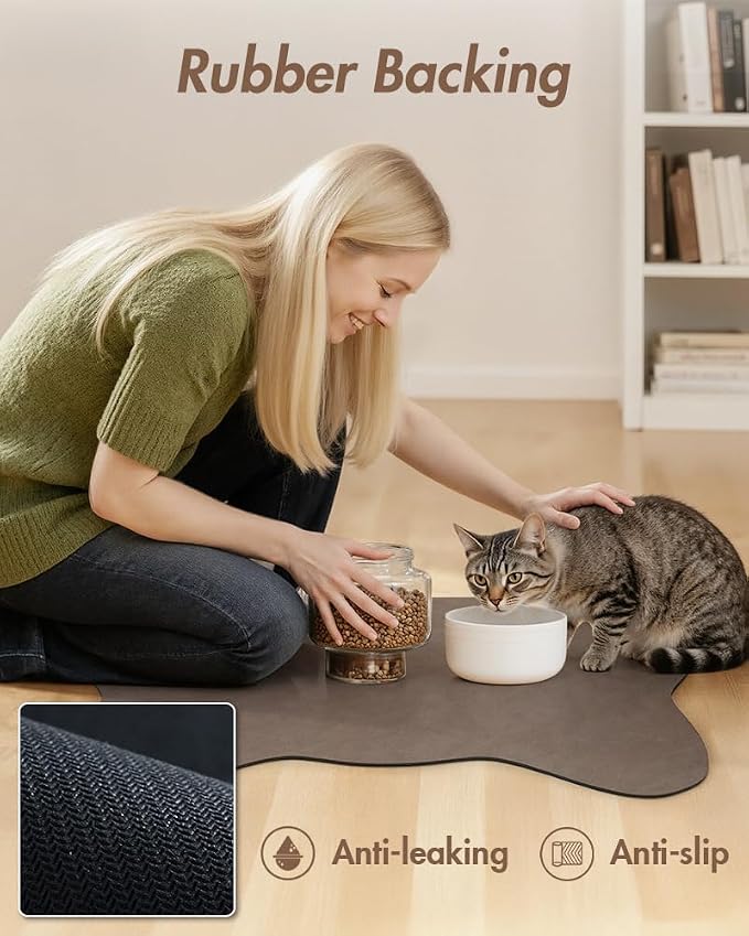 Absorbent Dog Food Mat-Dog Cat Mat - Image 5